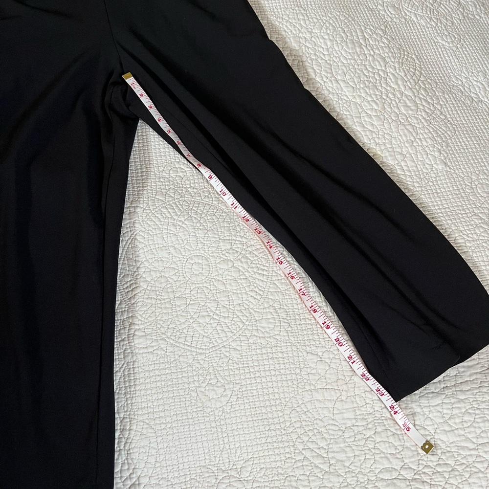 Calvin Klein black cropped jumpsuit - Picture 3 of 8